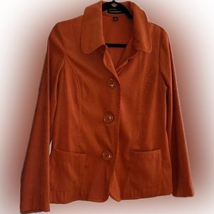 Orange “suede” Counterparts blazer